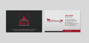 Business Card Design by INDIAN_Ashok for Acumenex Veterinary Solutions | Design: #16043683