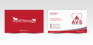 Business Card Design by Pointless Pixels India for Acumenex Veterinary Solutions | Design: #16023264
