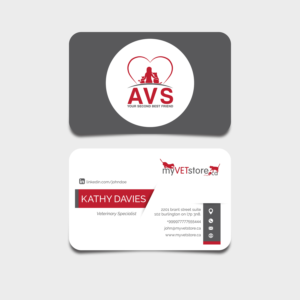 Business Card Design by Rusho for Acumenex Veterinary Solutions | Design: #16097239