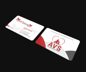 Business Cards for a company that provides webstore services to veterinarians | Business Card Design by JK18