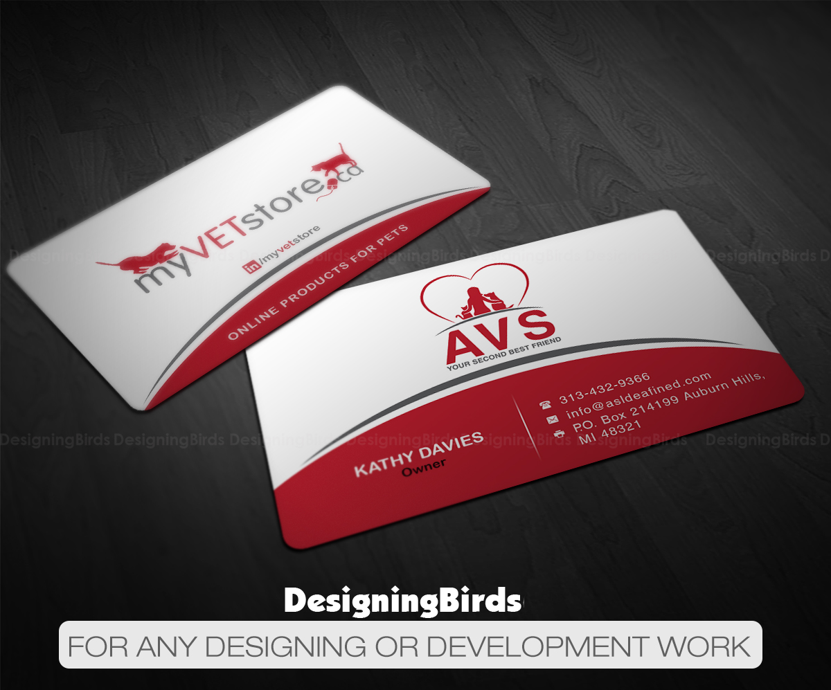 Business Card Design by Designing Birds for Acumenex Veterinary Solutions | Design #16023439