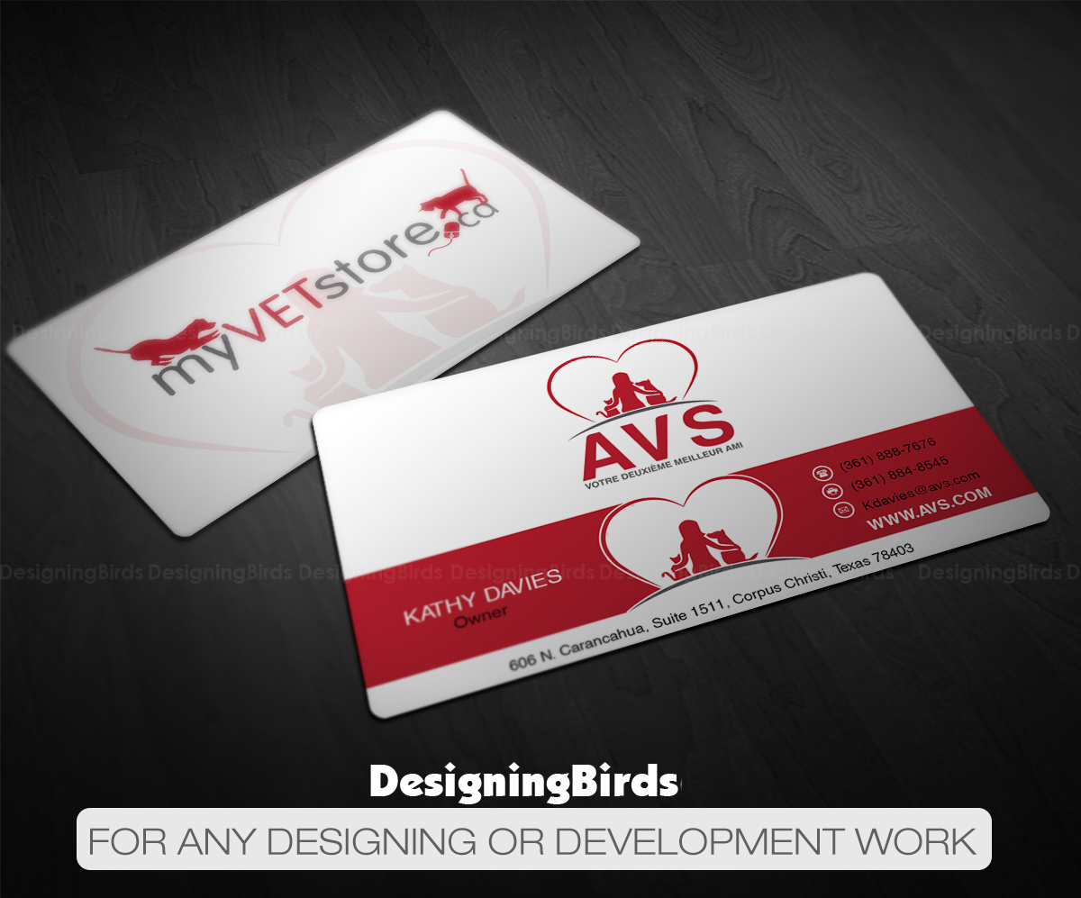 Business Card Design by Designing Birds for Acumenex Veterinary Solutions | Design #16025854