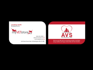 Business Card Design by Creations Box 2015 for Acumenex Veterinary Solutions | Design: #16032761