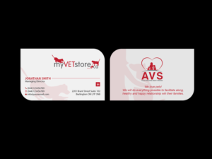 Business Card Design by Creations Box 2015 for Acumenex Veterinary Solutions | Design: #16032776