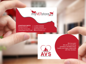 Business Card Design by Creations Box 2015 for Acumenex Veterinary Solutions | Design: #16032791