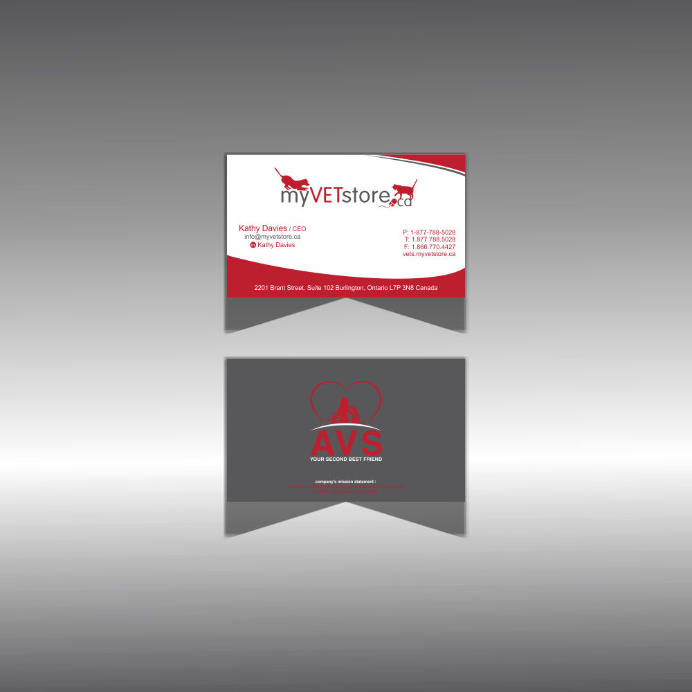 Design de Carte de Visite par g234t_d4y pour Acumenex Veterinary Solutions | Design #16068734