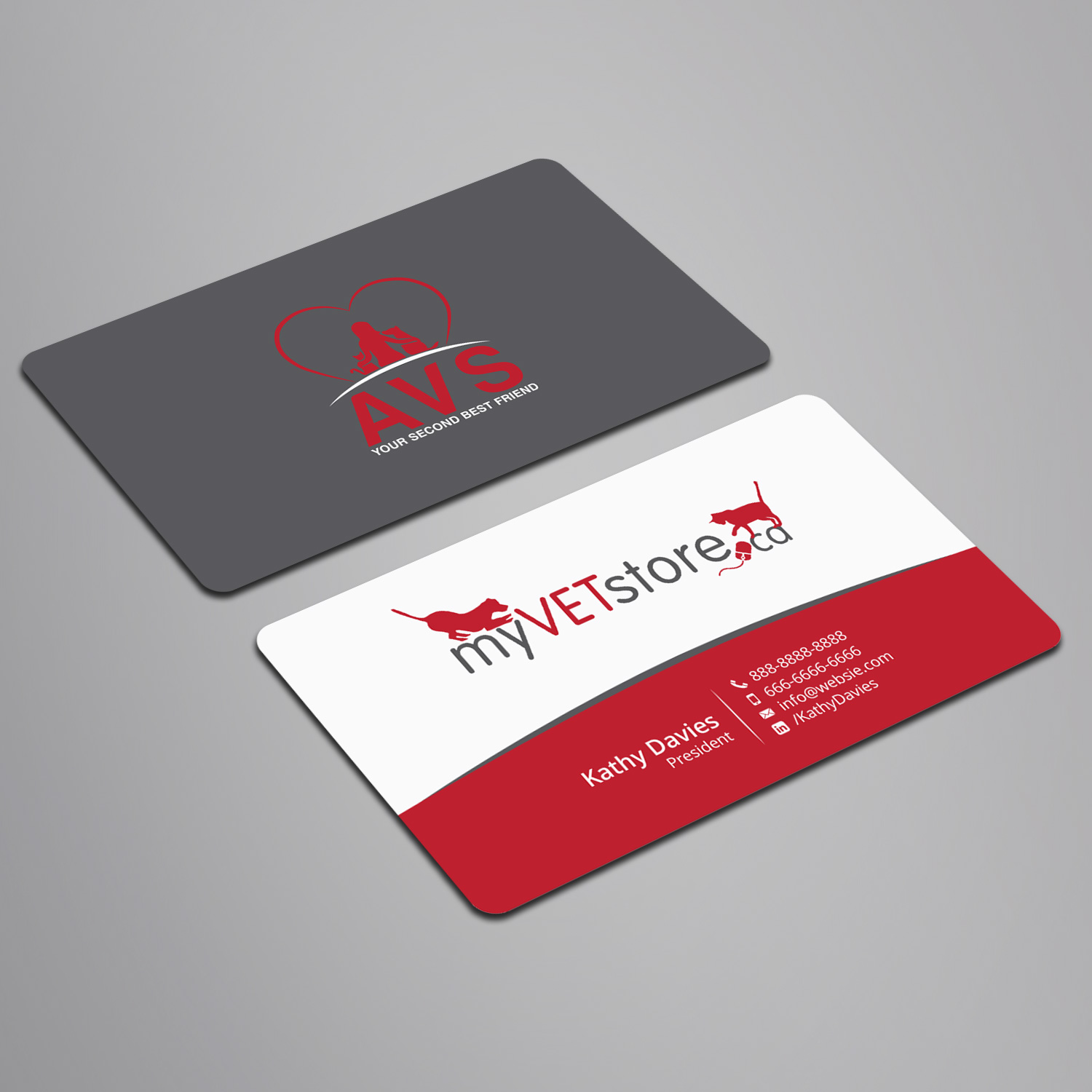 Business Card Design by Right_D for Acumenex Veterinary Solutions | Design #16050000