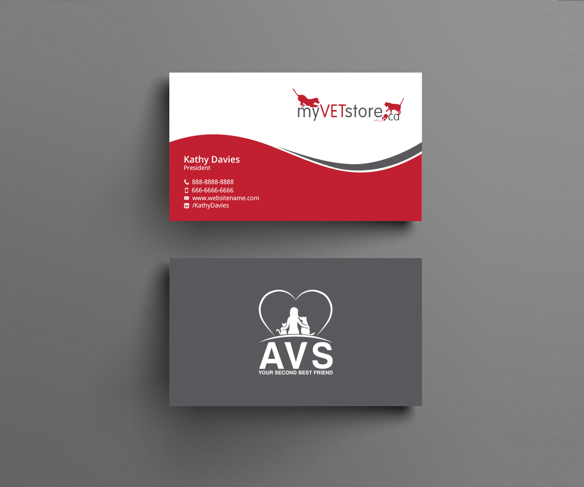 Design de Carte de Visite par Right_D pour Acumenex Veterinary Solutions | Design #16050002