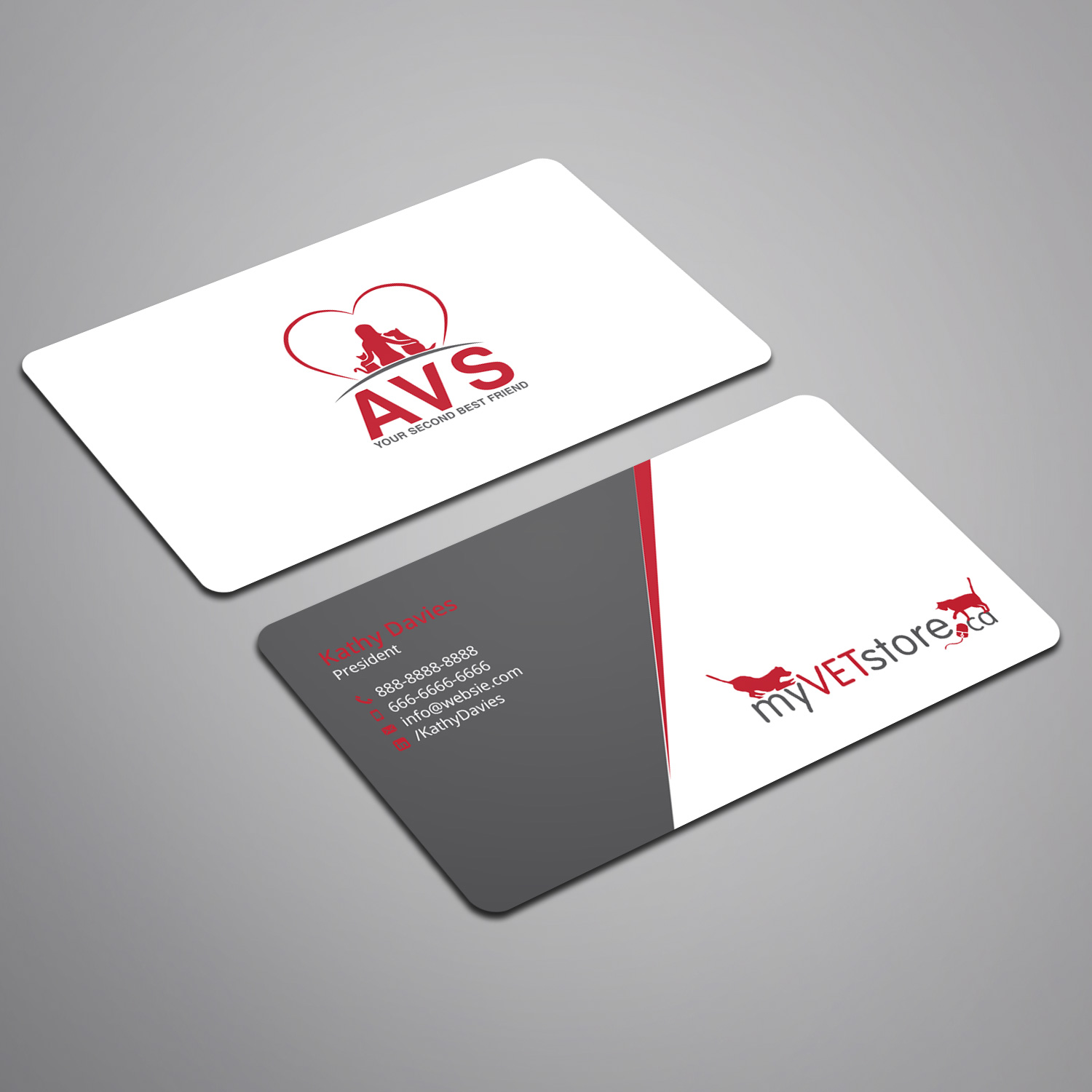 Diseño de Tarjeta de Presentación por Right_D para Acumenex Veterinary Solutions | Diseño #16050003