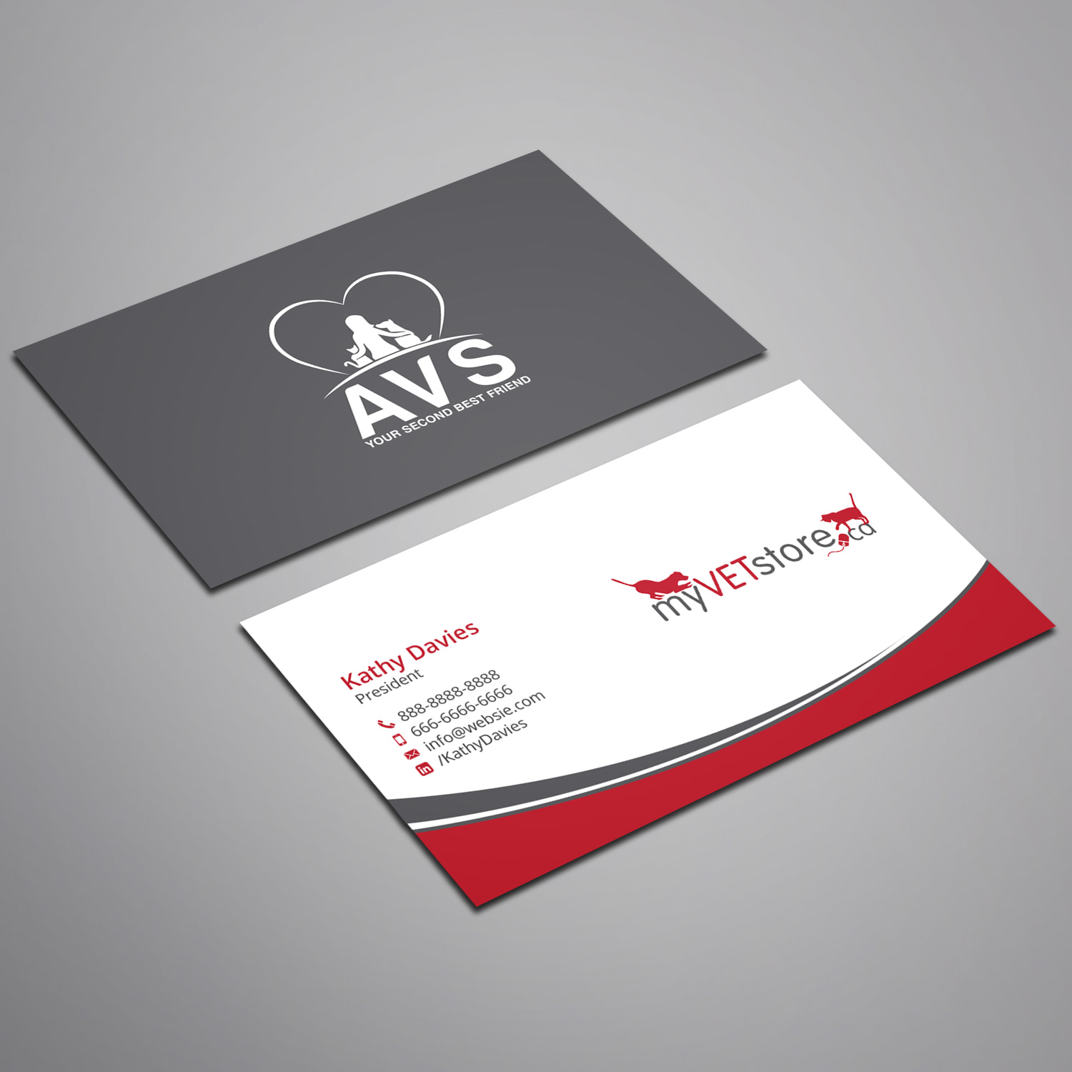 Business Card Design by Right_D for Acumenex Veterinary Solutions | Design #16050169