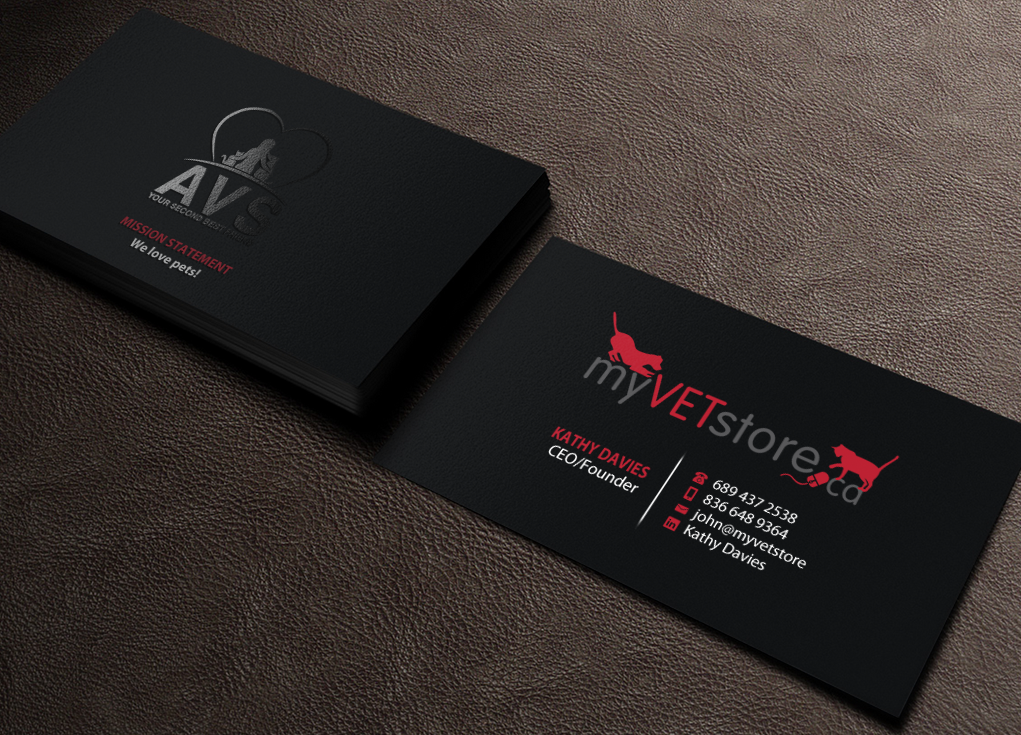 Business Card Design by Brand aid for Acumenex Veterinary Solutions | Design #16028266