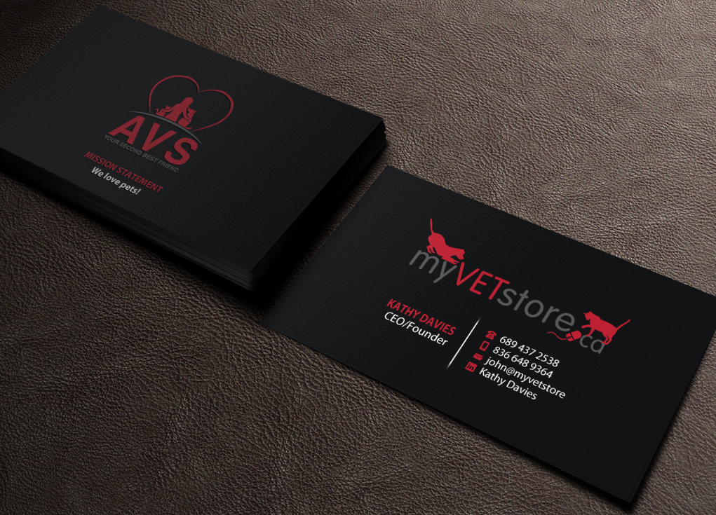 Business Card Design by Brand aid for Acumenex Veterinary Solutions | Design #16028358