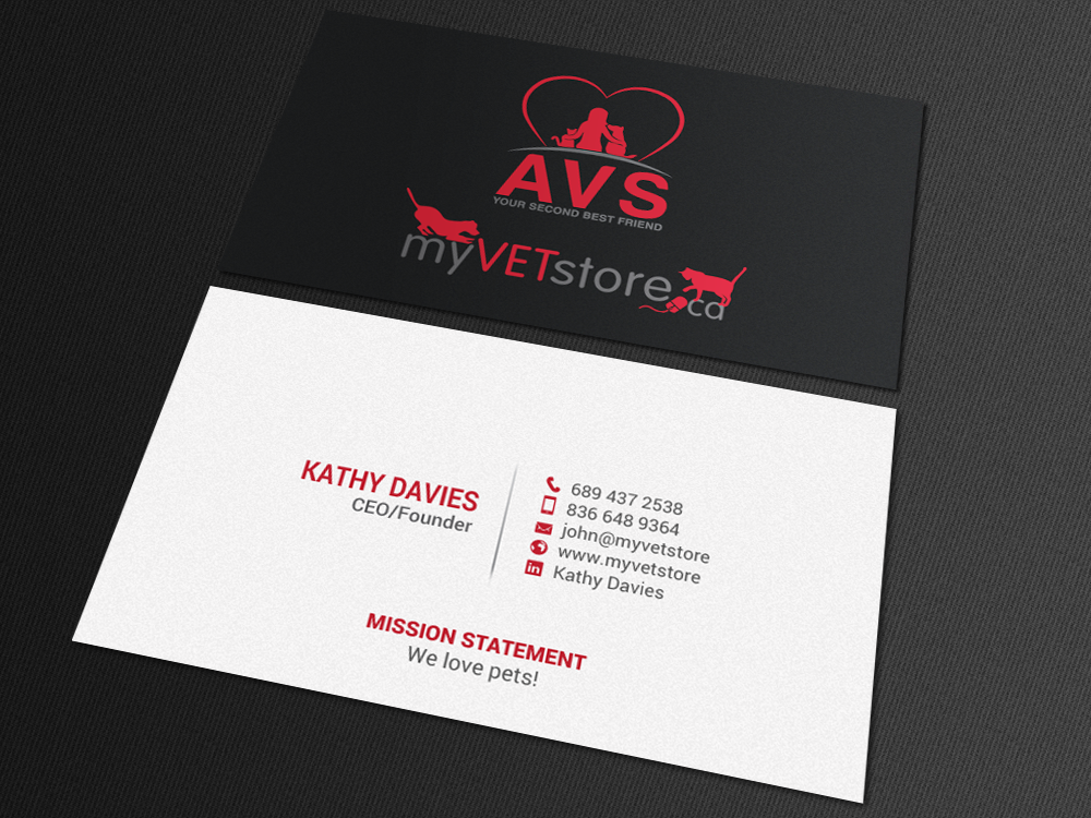 Business Card Design by chandrayaan.creative for Acumenex Veterinary Solutions | Design #16027658