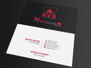 Business Card Design by chandrayaan.creative for Acumenex Veterinary Solutions | Design: #16027658