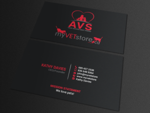 Business Card Design by chandrayaan.creative for Acumenex Veterinary Solutions | Design: #16027660