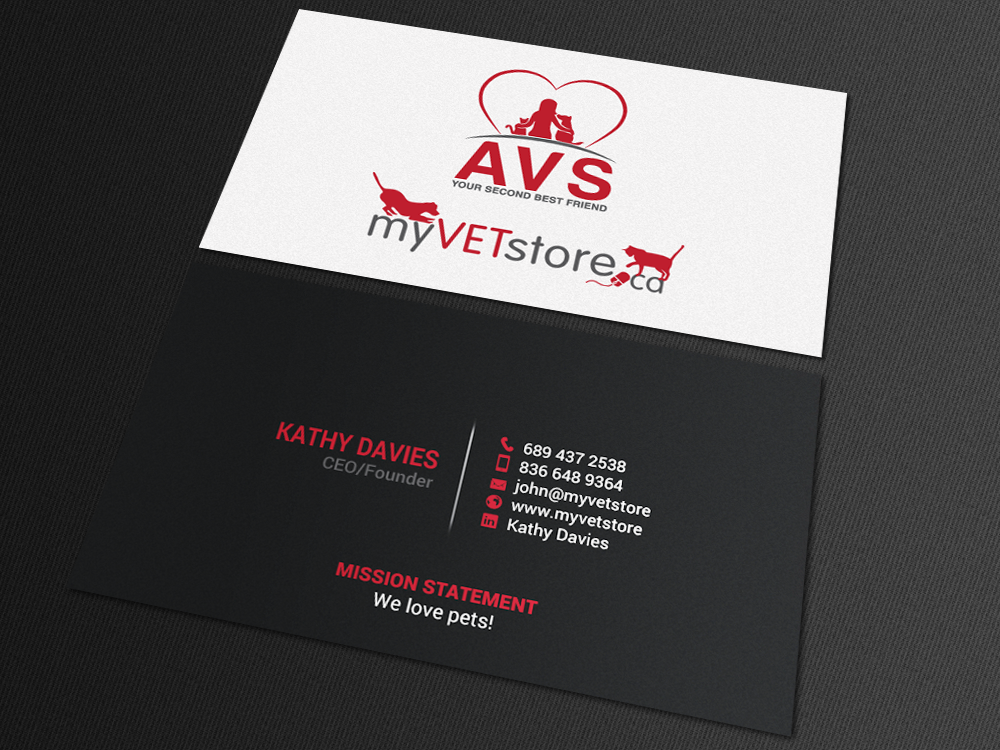 Business Card Design by chandrayaan.creative for Acumenex Veterinary Solutions | Design #16027661