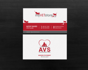 Business Card Design by chandrayaan.creative for Acumenex Veterinary Solutions | Design: #16027727