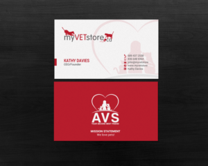 Business Card Design by chandrayaan.creative for Acumenex Veterinary Solutions | Design: #16027728
