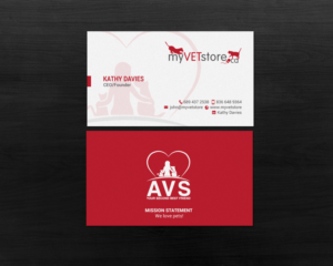 Business Card Design by chandrayaan.creative for Acumenex Veterinary Solutions | Design: #16027813