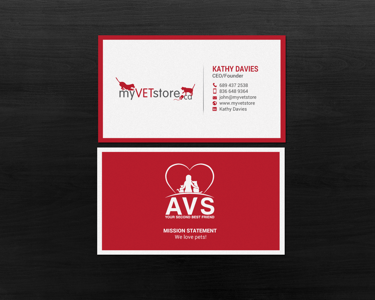 Diseño de Tarjeta de Presentación por chandrayaan.creative para Acumenex Veterinary Solutions | Diseño #16027859