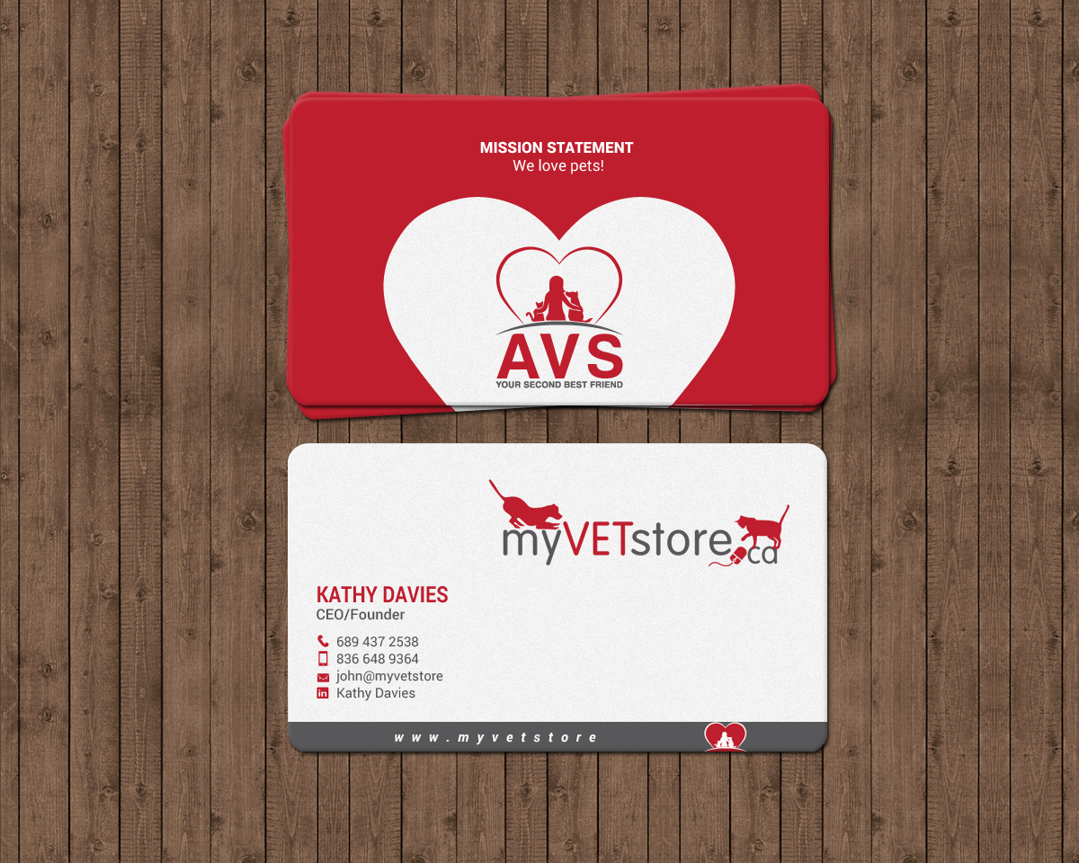Business Card Design by chandrayaan.creative for Acumenex Veterinary Solutions | Design #16028049