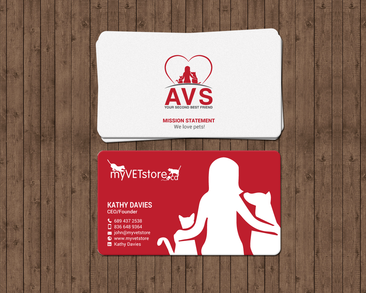 Business Card Design by chandrayaan.creative for Acumenex Veterinary Solutions | Design #16028073