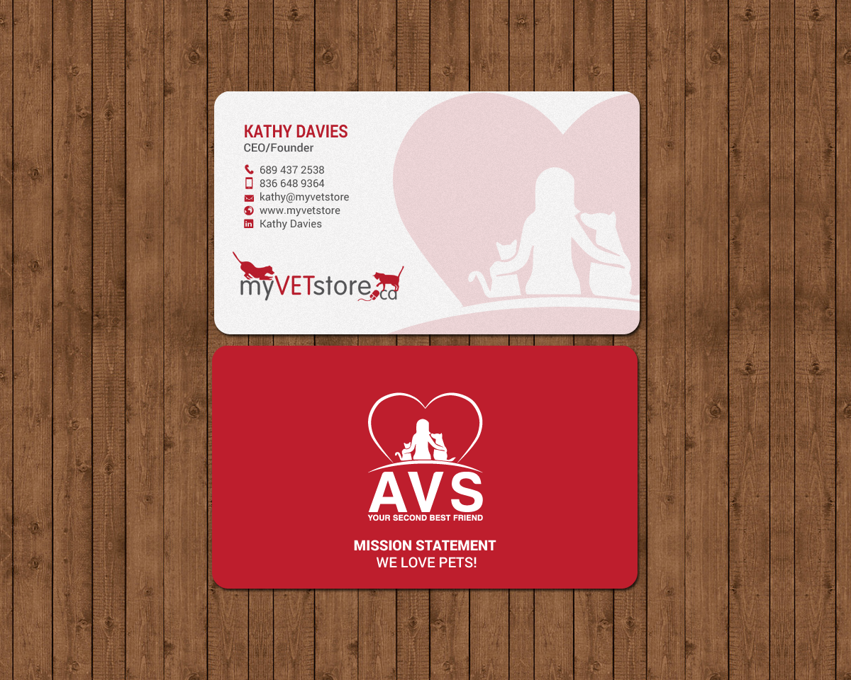 Design de Carte de Visite par chandrayaan.creative pour Acumenex Veterinary Solutions | Design #16122407