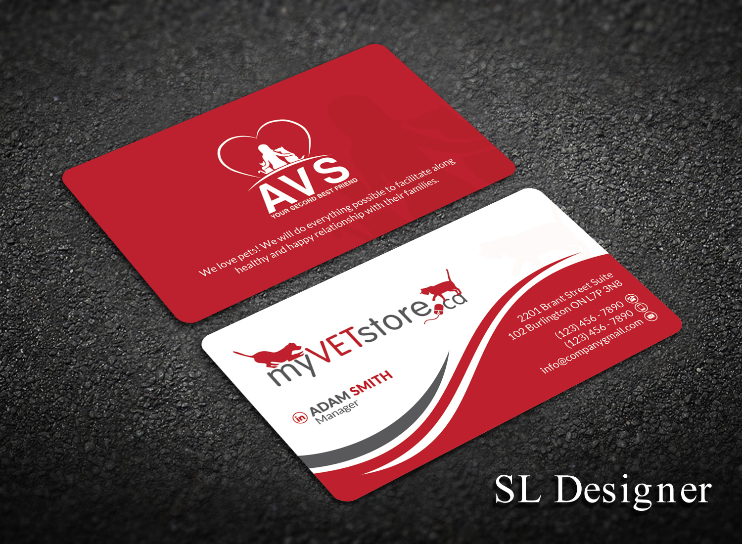 Business Card Design by SL Designer for Acumenex Veterinary Solutions | Design #16022291