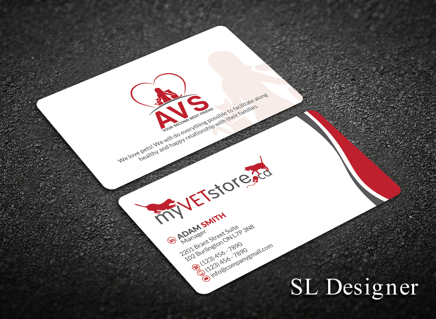 Business Card Design by SL Designer for Acumenex Veterinary Solutions | Design #16022293