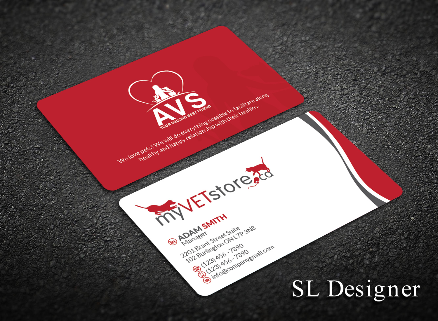 Business Card Design by SL Designer for Acumenex Veterinary Solutions | Design #16022295