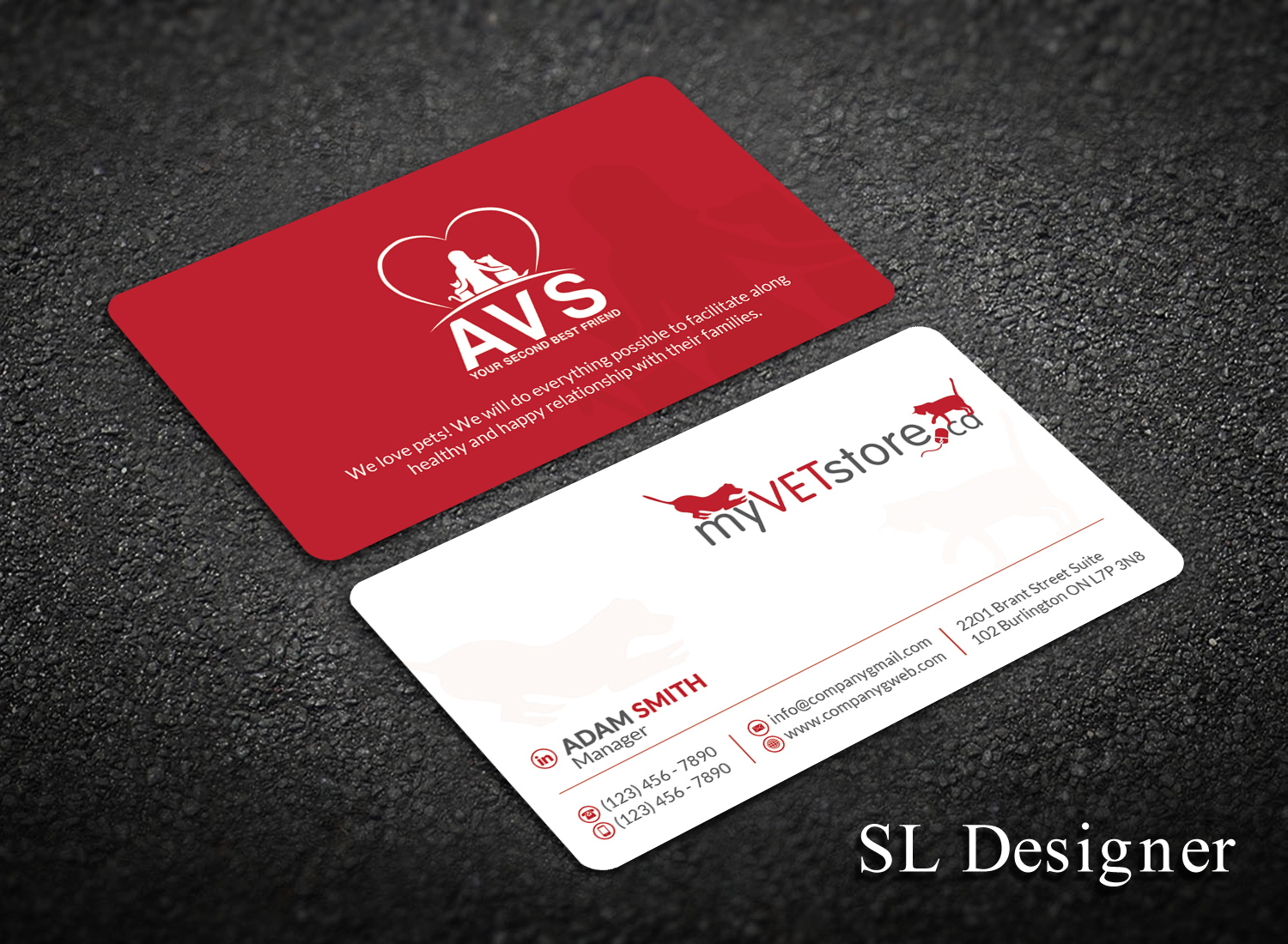 Business Card Design by SL Designer for Acumenex Veterinary Solutions | Design #16022298