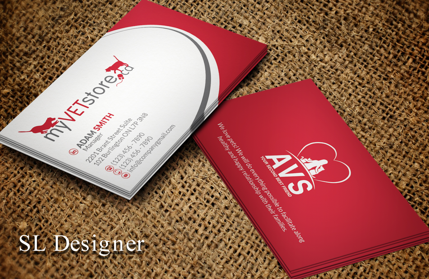 Business Card Design by SL Designer for Acumenex Veterinary Solutions | Design #16022299