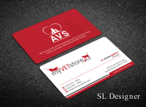 Business Cards for a company that provides webstore services to veterinarians | Business Card Design by SL Designer