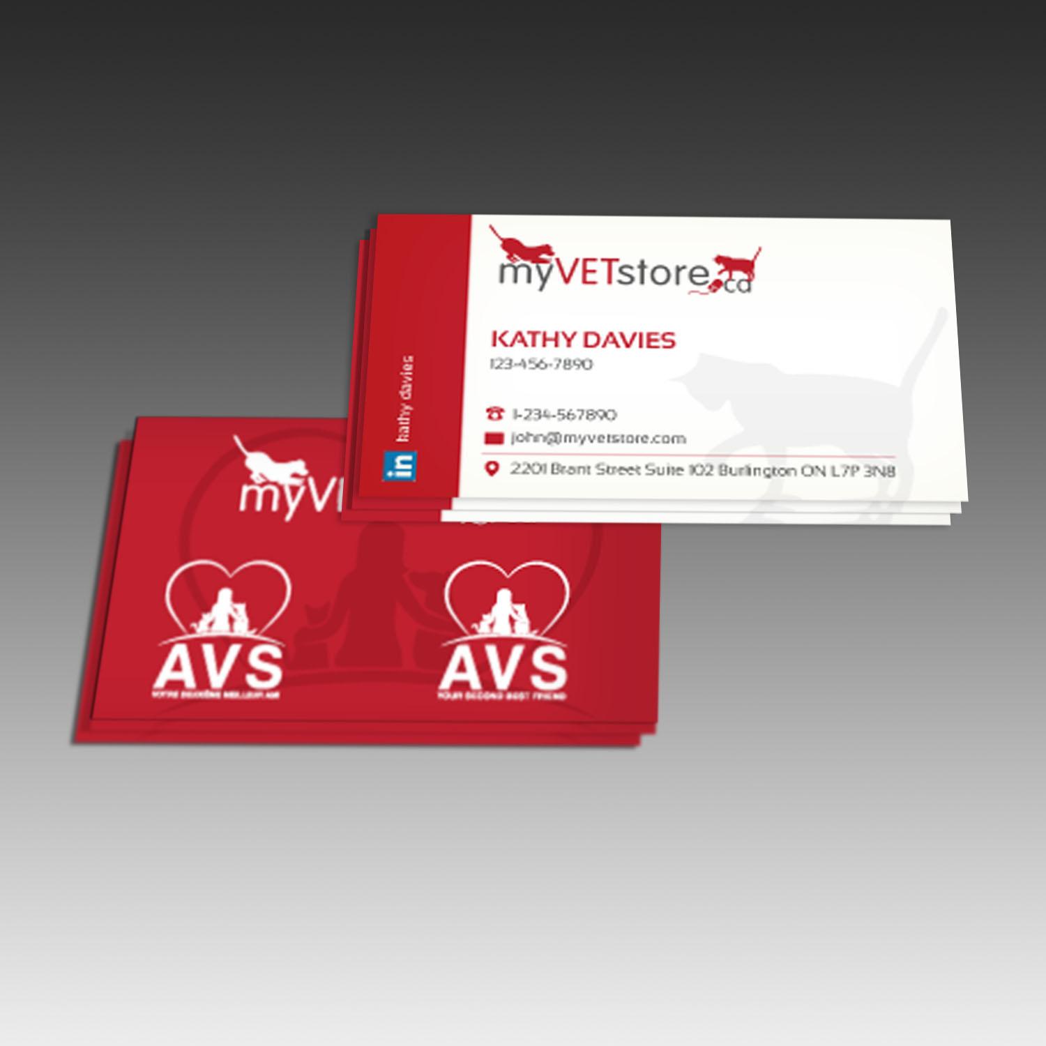 Design de Carte de Visite par Creative Jiniya pour Acumenex Veterinary Solutions | Design #16075935
