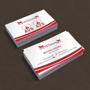Business Cards for a company that provides webstore services to veterinarians | Business Card Design by Creative Jiniya