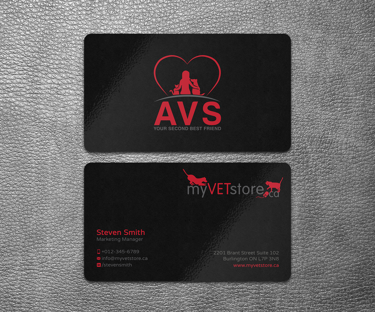 Business Card Design by SS_Designs for Acumenex Veterinary Solutions | Design #16027792