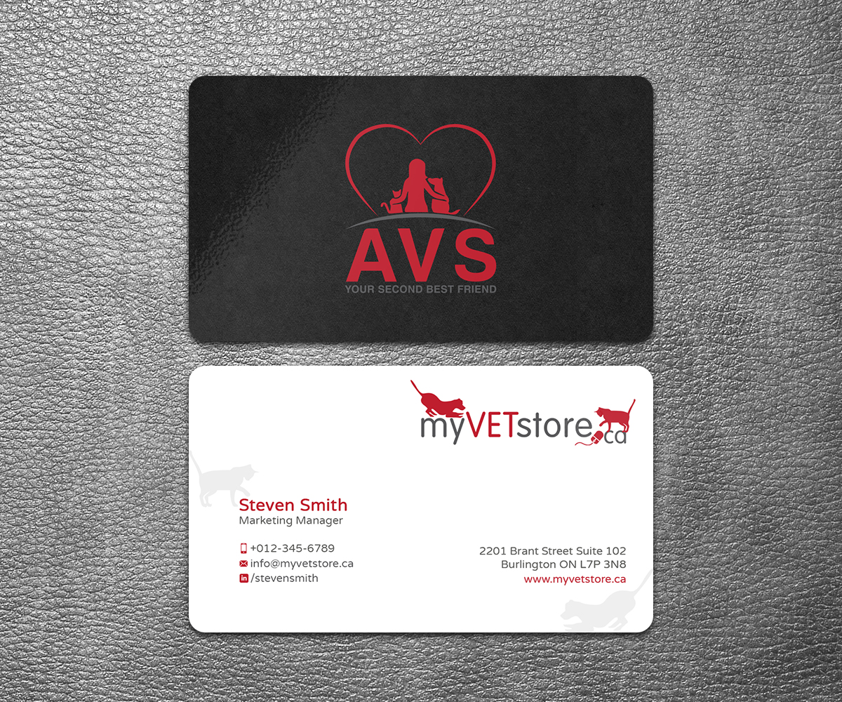 Business Card Design by SS_Designs for Acumenex Veterinary Solutions | Design #16027793