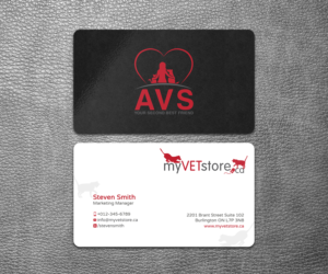 Business Card Design by SS_Designs for Acumenex Veterinary Solutions | Design: #16027793