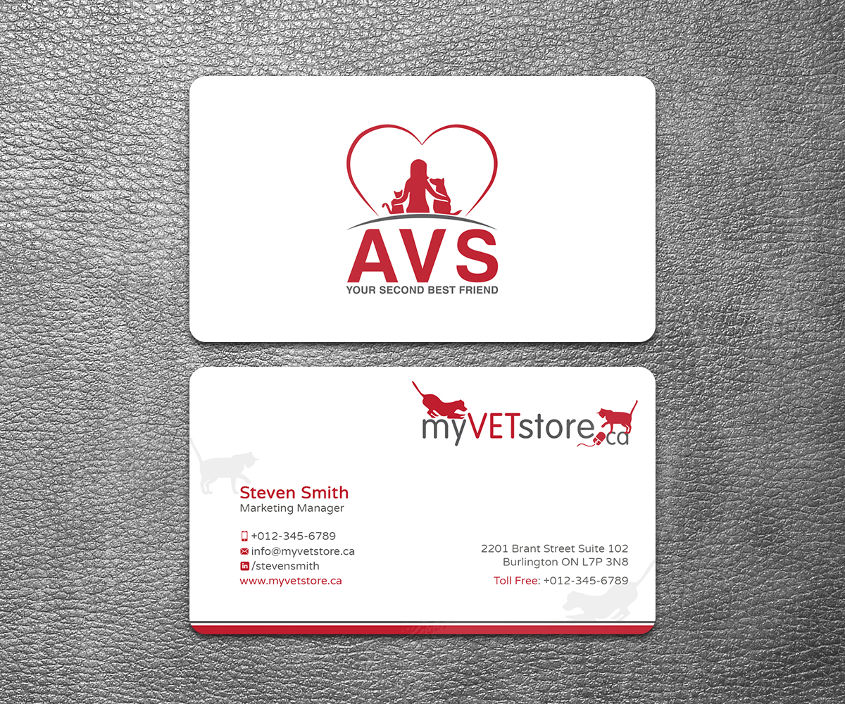 Design de Carte de Visite par SS_Designs pour Acumenex Veterinary Solutions | Design #16027818