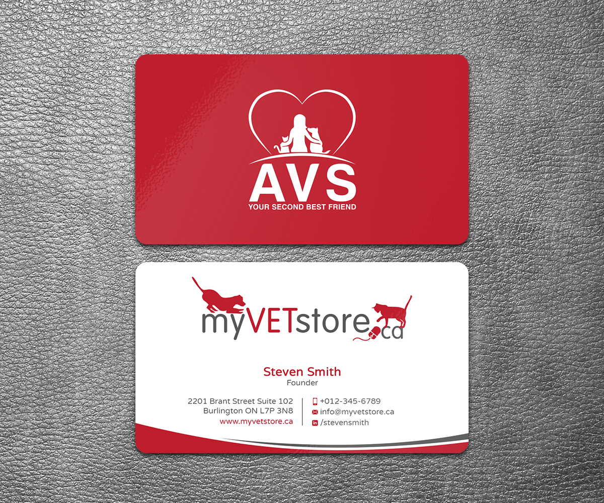 Business Card Design by SS_Designs for Acumenex Veterinary Solutions | Design #16027948