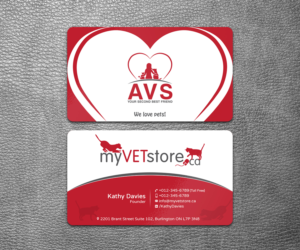 Business Card Design by SS_Designs for Acumenex Veterinary Solutions | Design: #16033903