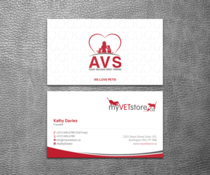 Business Card Design by SS_Designs for Acumenex Veterinary Solutions | Design #16058778
