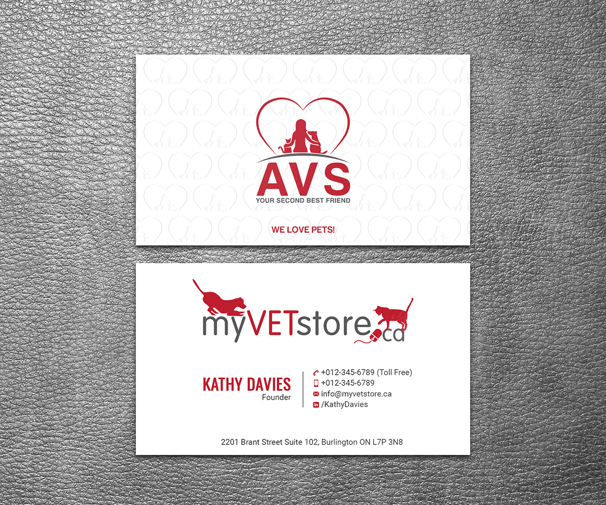 Business Card Design by SS_Designs for Acumenex Veterinary Solutions | Design #16058780