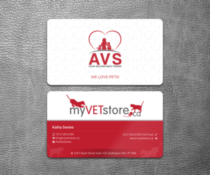Business Card Design by SS_Designs for Acumenex Veterinary Solutions | Design: #16061250