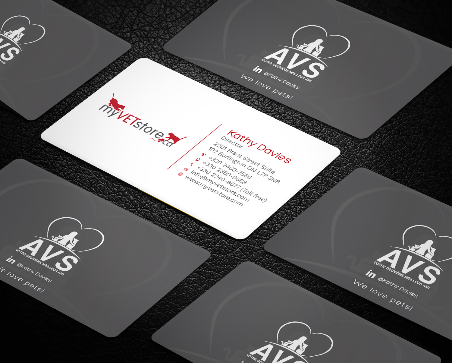 Business Card Design by Graphic Flame for Acumenex Veterinary Solutions | Design #16026321