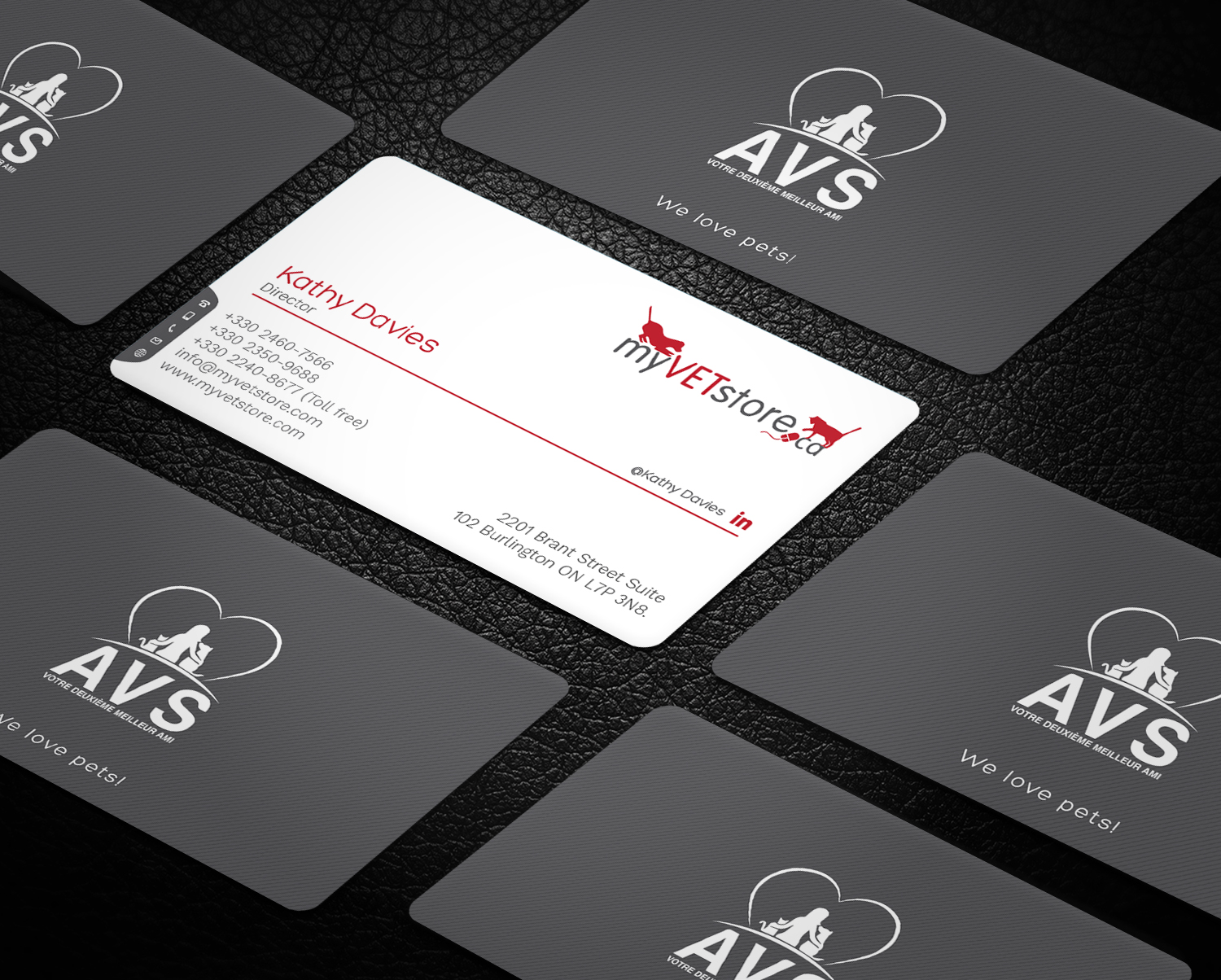 Business Card Design by Graphic Flame for Acumenex Veterinary Solutions | Design #16026328