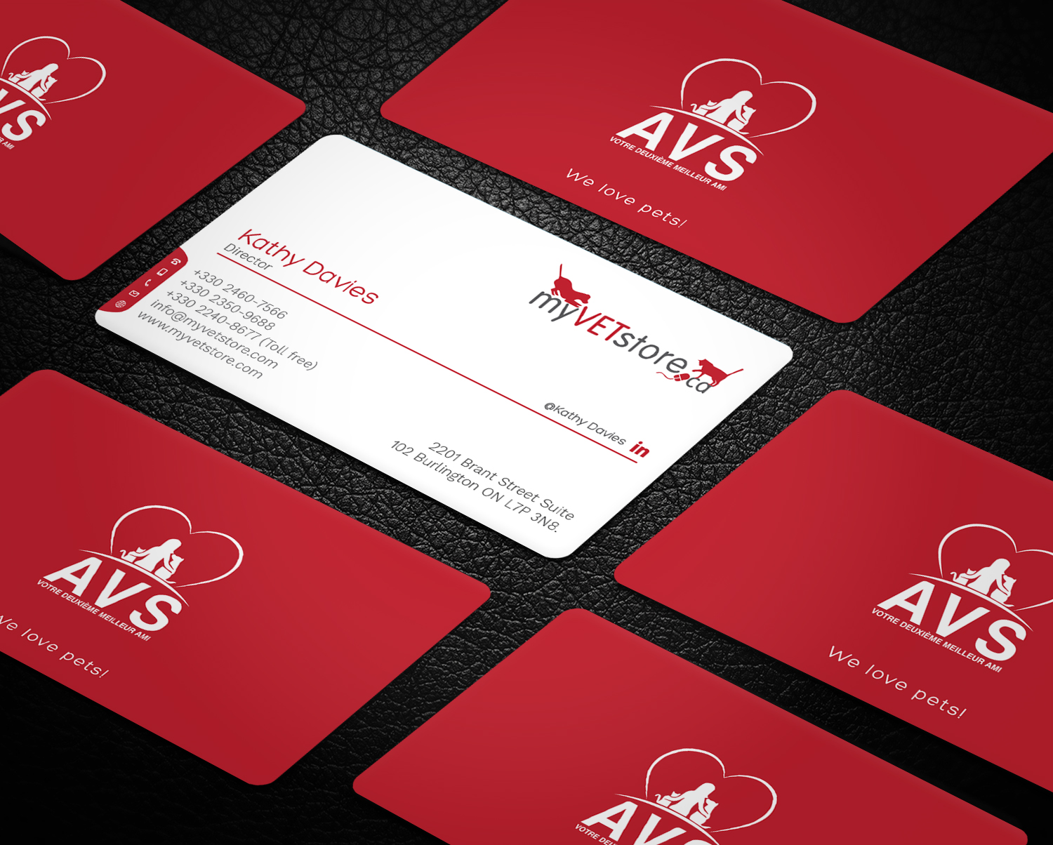 Business Card Design by Graphic Flame for Acumenex Veterinary Solutions | Design #16026329