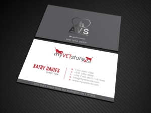 Business Card Design by Graphic Flame for Acumenex Veterinary Solutions | Design: #16026333