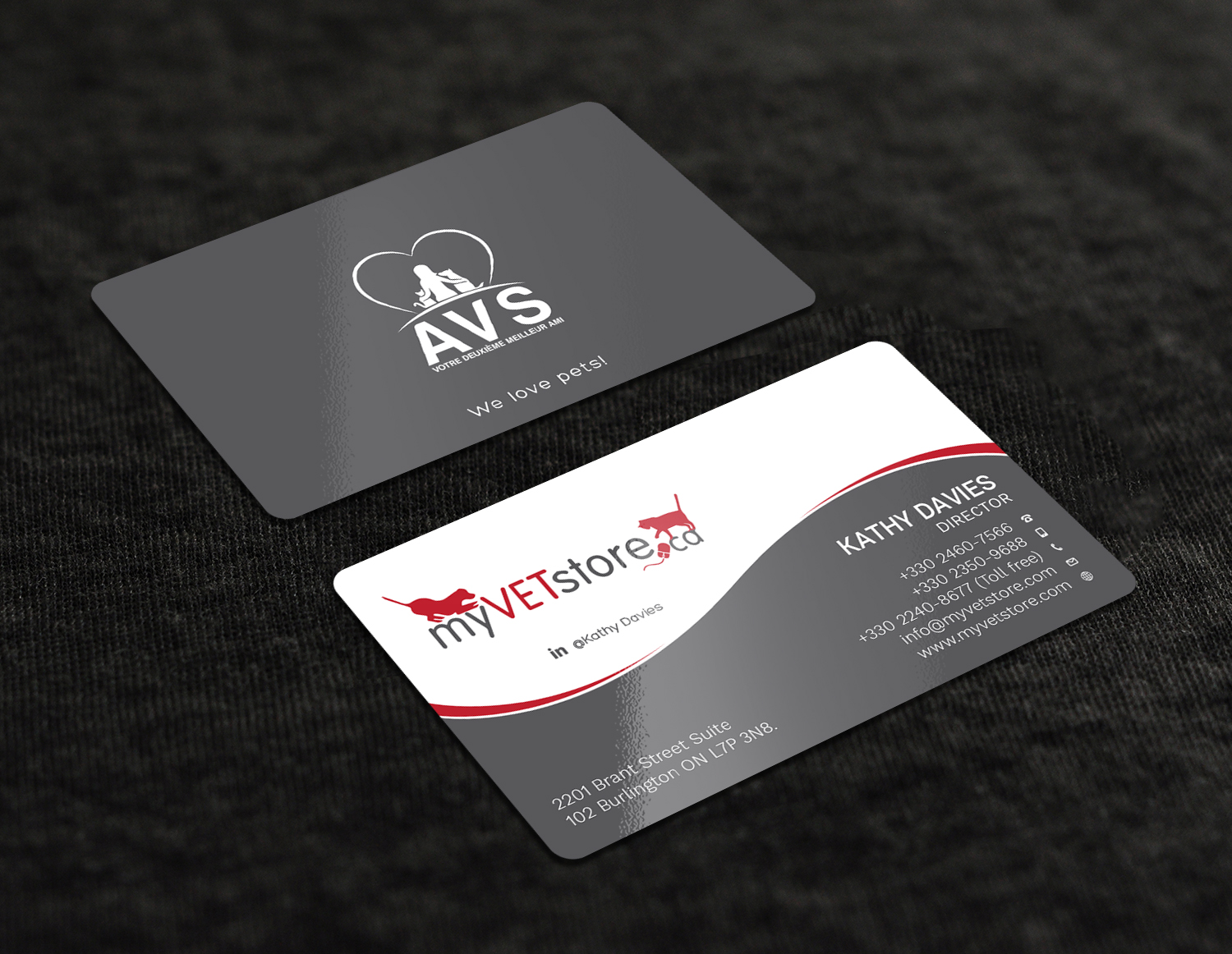Diseño de Tarjeta de Presentación por Graphic Flame para Acumenex Veterinary Solutions | Diseño #16026338