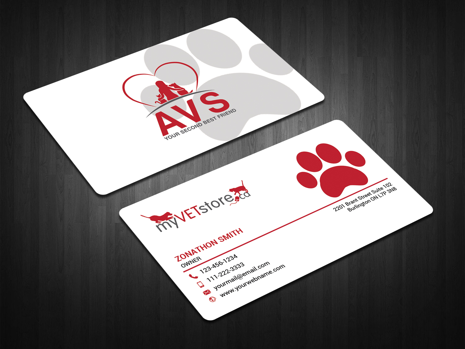 Business Card Design by zahidrabby.bigc for Acumenex Veterinary Solutions | Design #16167999